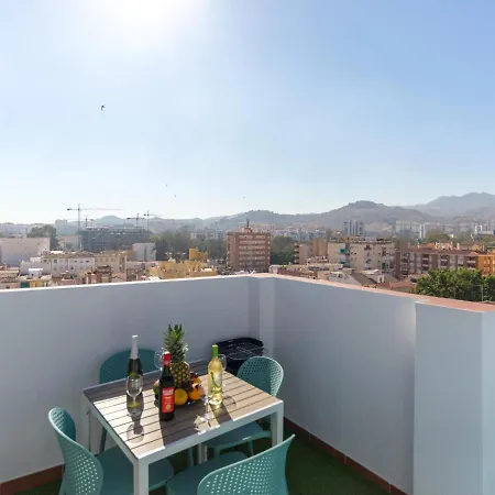 Magnifico ático Terraza Con Vistas 2hab Ac Málaga